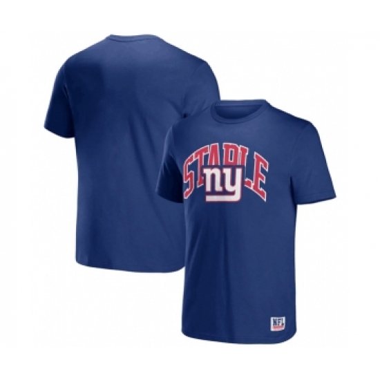 Men's New York Giants x Staple Blue Logo Lockup T-Shirt