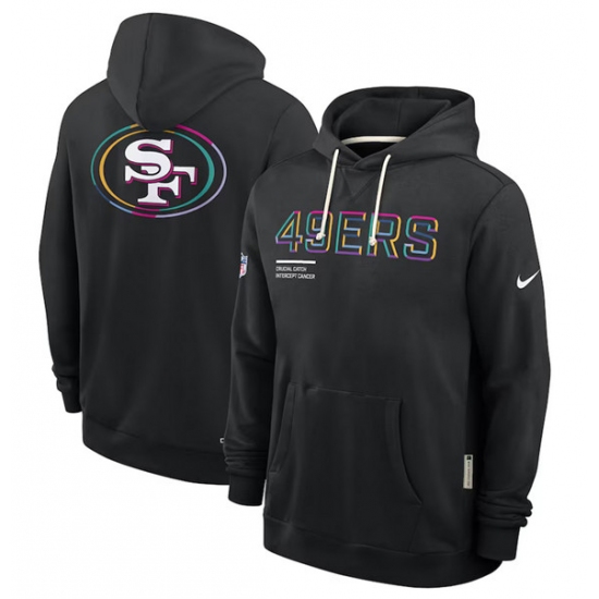 Men's San Francisco 49ers Black 2025 Crucial Catch Dri-FIT Hoodie