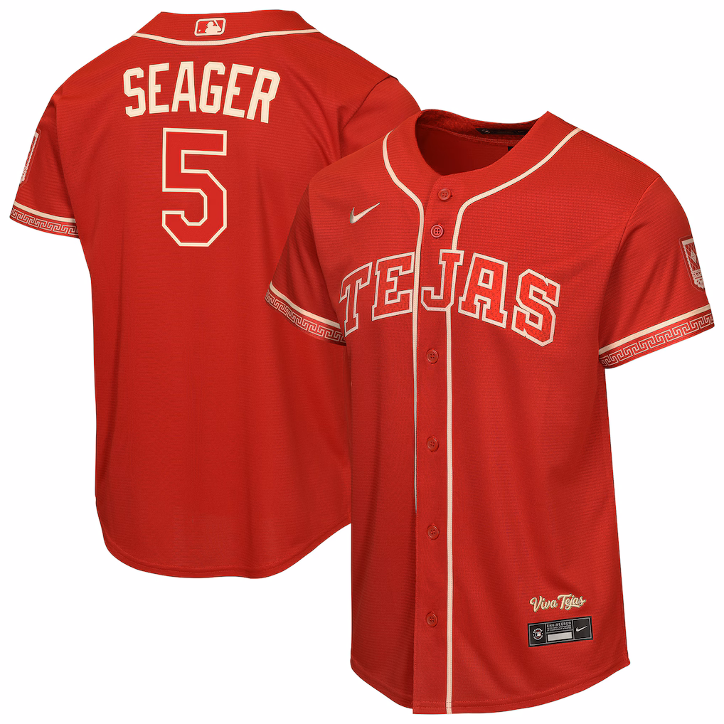 Youth Texas Rangers Corey Seager Nike Red 2026 City Connect Stadium Jersey
