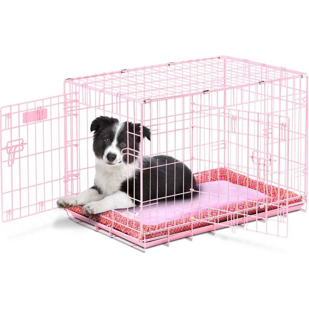 Precision Pet ProValu Double Door Dog Crate Pink