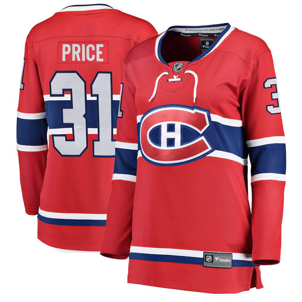 Women's Montreal Canadiens Carey Price Fanatics Red Home Breakaway Jersey