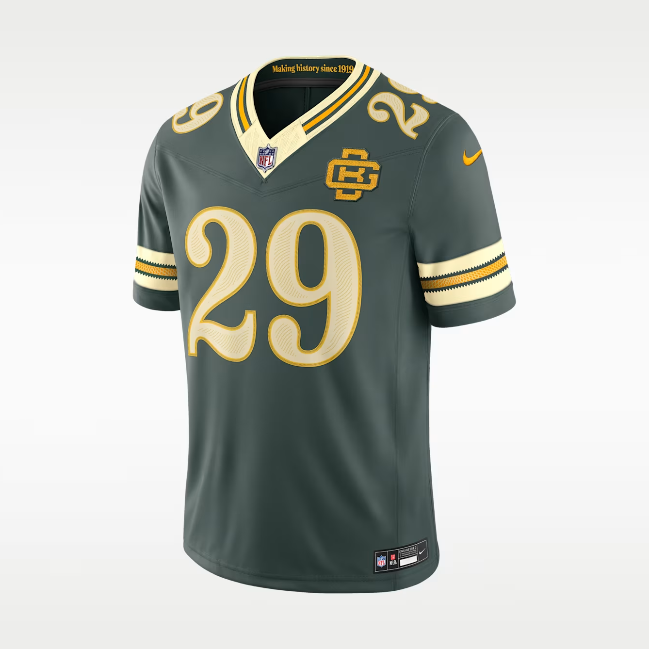 Men's Xavier McKinney Green Bay Packers Rivalries Collection Vapor F.U.S.E. Stitched Limited Jersey