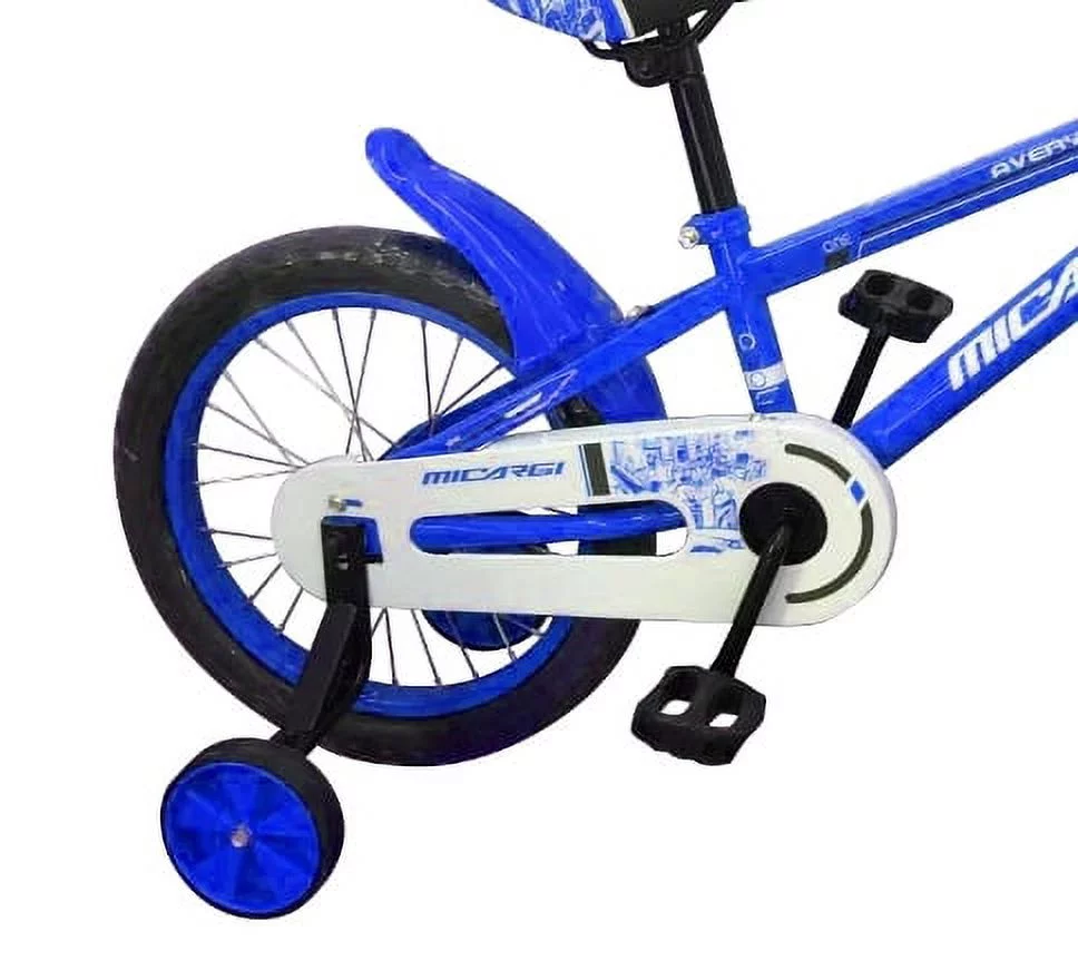 USToyOutlet 16 BMX Steel Frame Coaster Brake Bicycle One Piece Crank w/ Baskets & Fenders, Rims-Red Kid's Bike - Red