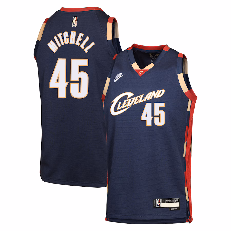 Youth Cleveland Cavaliers Donovan Mitchell Nike Navy Swingman Jersey - Classic Edition