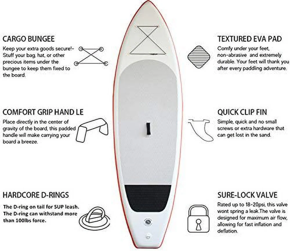 XYLOVE CO 11'336 SUP for All Skill Levels Stand Up Paddle Board and Accessories Package