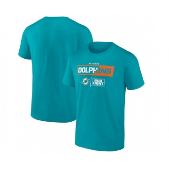 Men's Miami Dolphins Aqua x Bud Light T-Shirt
