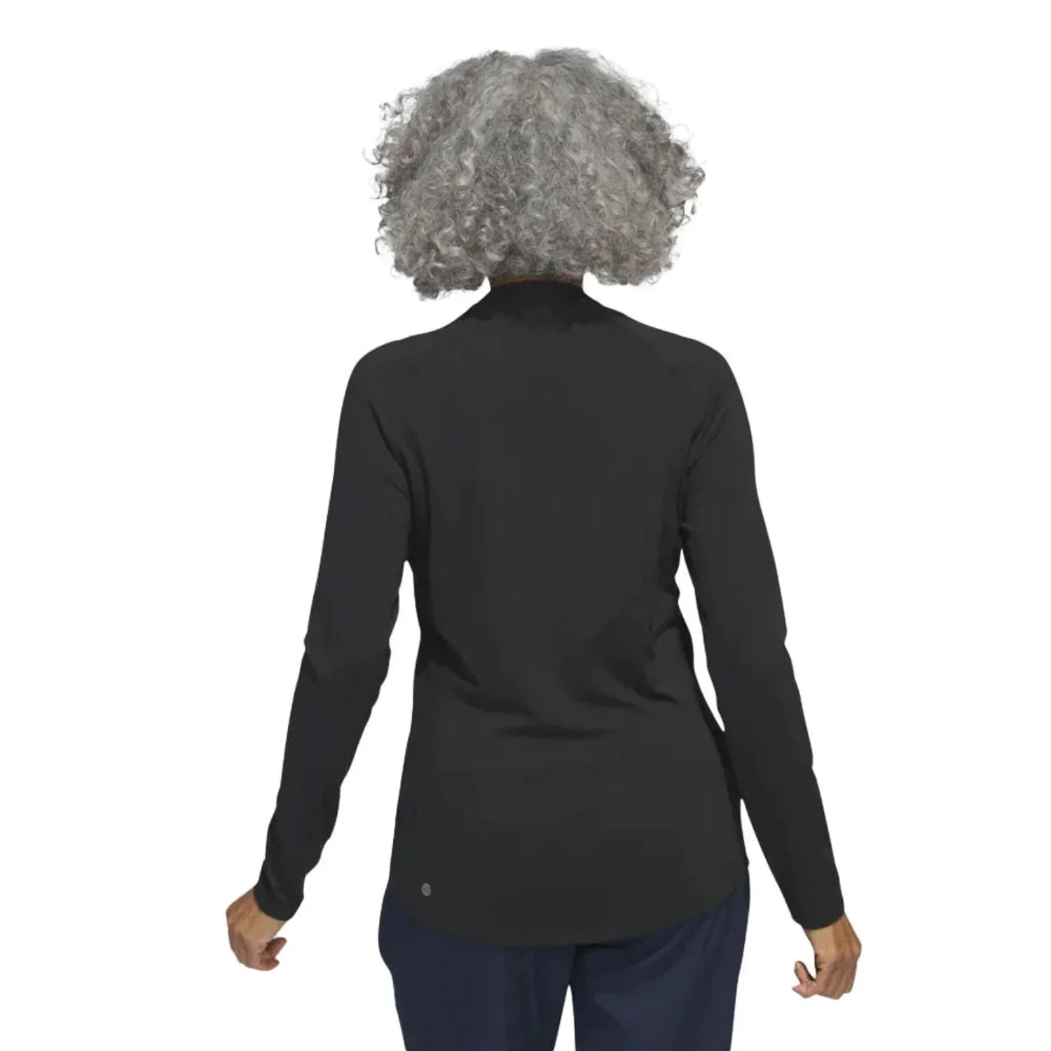 Adidas Golf Ladies 1/4 Zip LS Polo Collegiate Navy Small - Curated Treasures Market