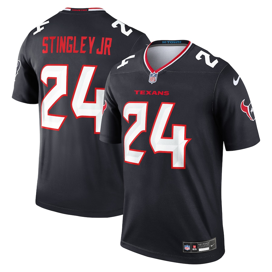 Men's Houston Texans Derek Stingley Jr. Nike Navy Legend Player Performance Top