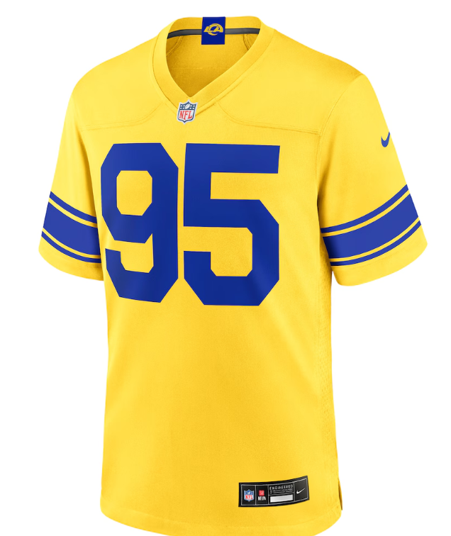 Men's Los Angeles Rams Myles Garrett Nike Classic Sol  Jersey