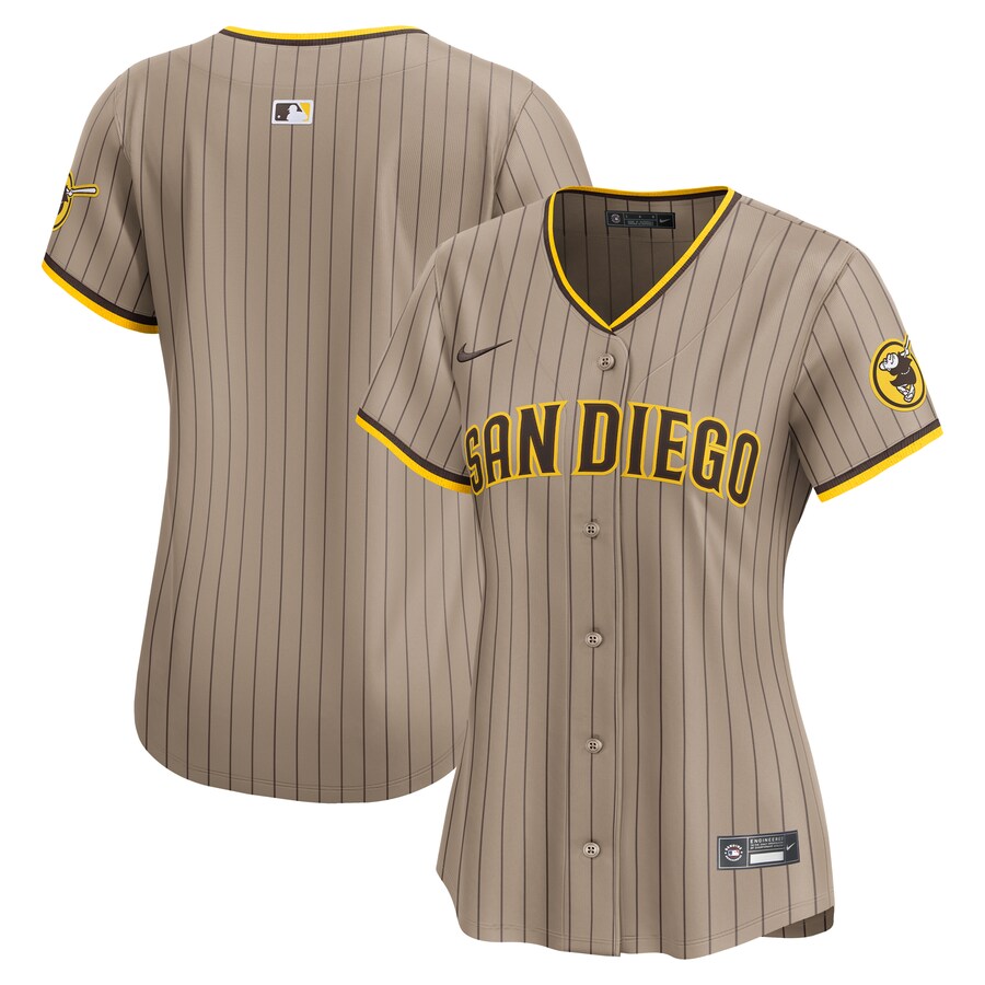 Women's San Diego Padres Nike Sand Alternate Limited Jersey