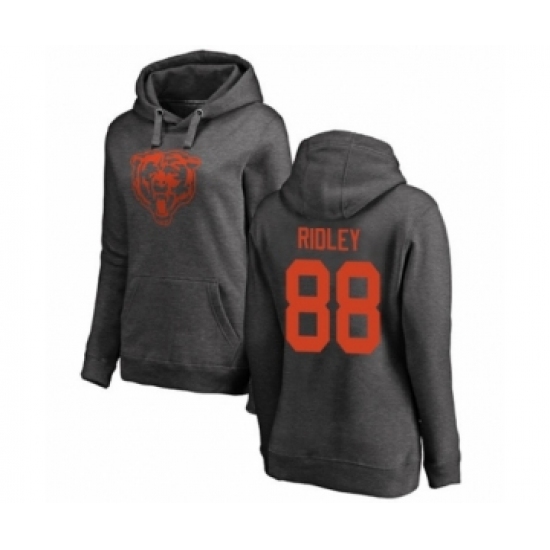 Football Women's Chicago Bears #88 Riley Ridley Ash One Color Pullover Hoodie