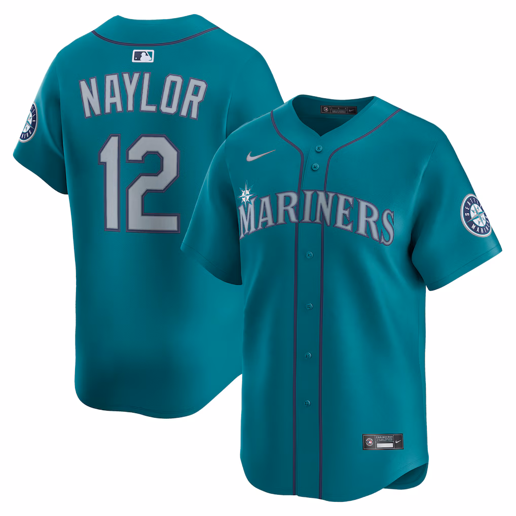 Men's Seattle Mariners Josh Naylor Nike Teal Alternate Limited Jersey