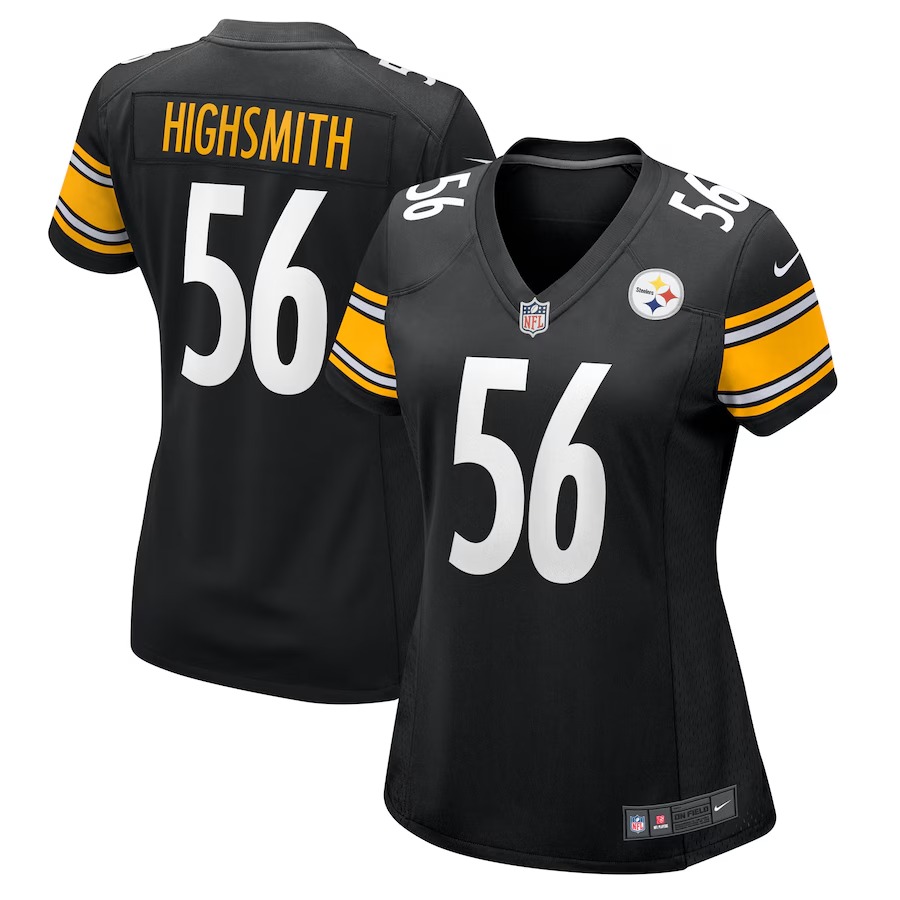 Women's Pittsburgh Steelers Alex Highsmith Nike Black Team Game Jersey