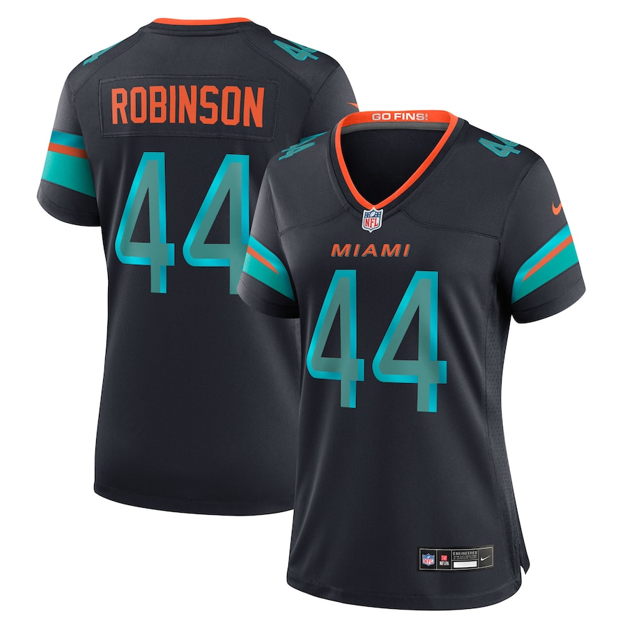 Women's Miami Dolphins Chop Robinson Nike Pitch Blue 2025 Rivalries Collection Game Jersey