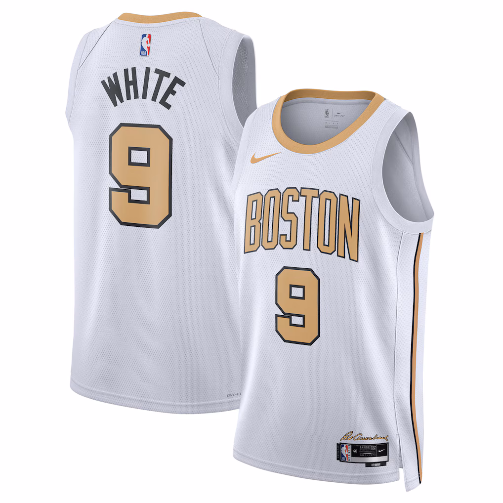 Unisex Boston Celtics Derrick White Nike White 2025/26 Swingman Jersey - City Edition