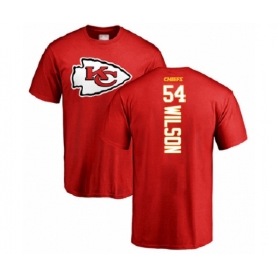 Football Kansas City Chiefs #54 Damien Wilson Red Backer T-Shirt