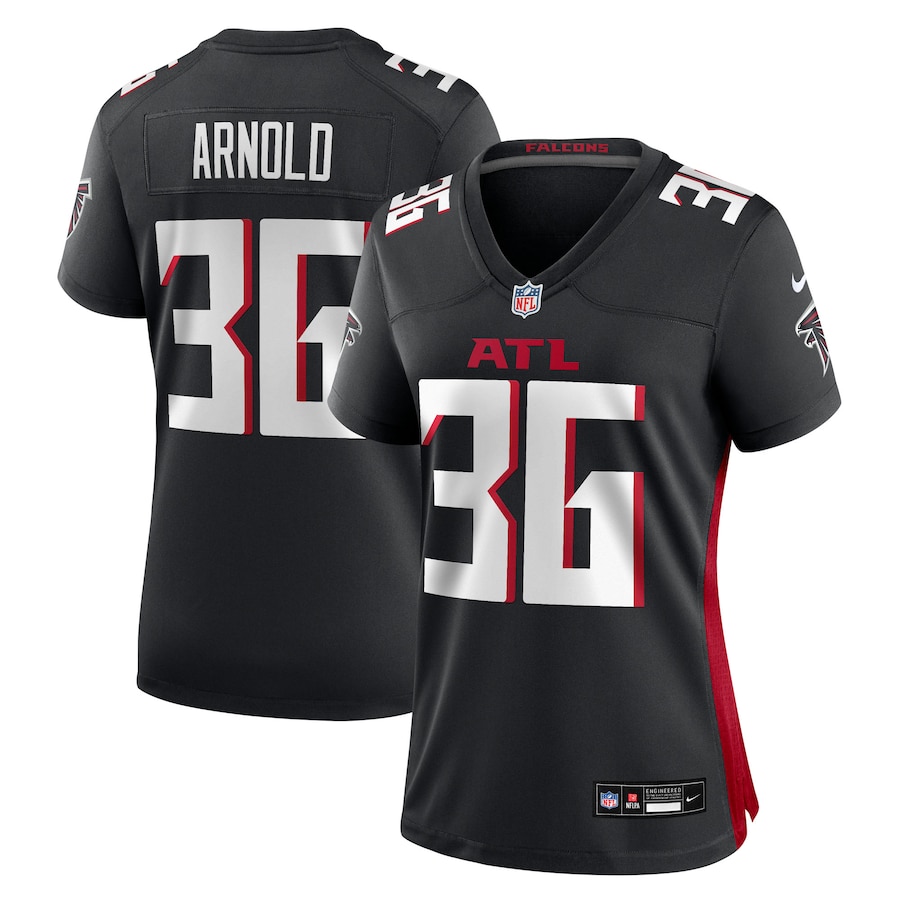 Women's Atlanta Falcons Grayland Arnold Nike Black Team Game Jersey