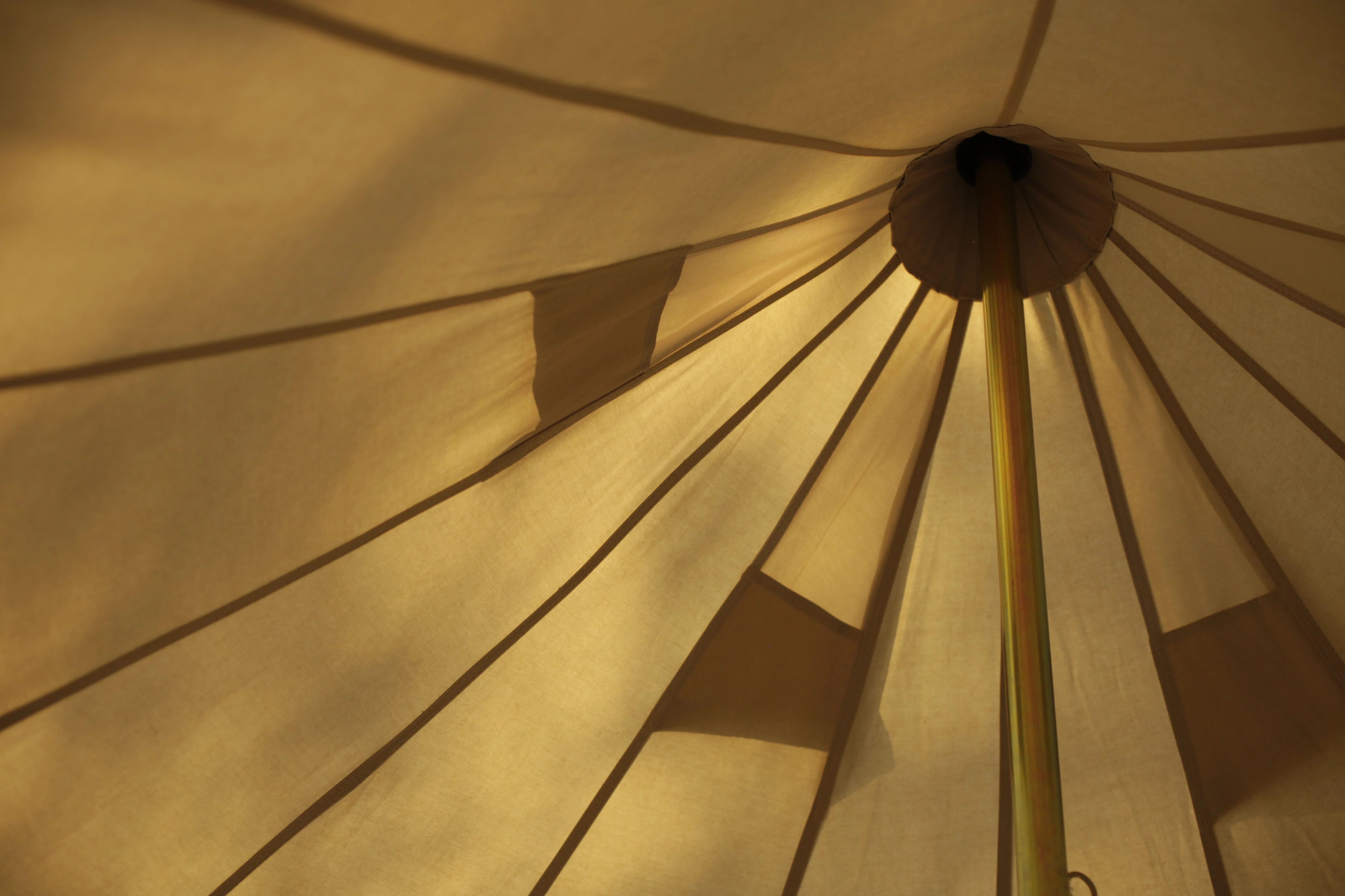 Psyclone Tents Fixed Floor 8 Windows 4m/13.12ft Luxury Outdoor All Weather 4-6 Person Cotton Canvas Medium Bell Tent