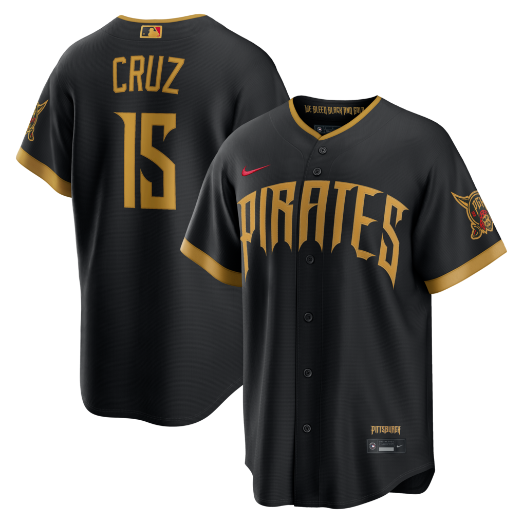 Men's Pittsburgh Pirates Oneil Cruz Nike Black 2026 City Connect Stadium Jersey