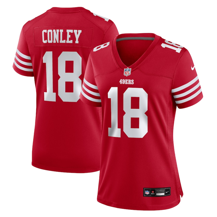 Women's San Francisco 49ers Chris Conley Nike Scarlet Team Game Jersey