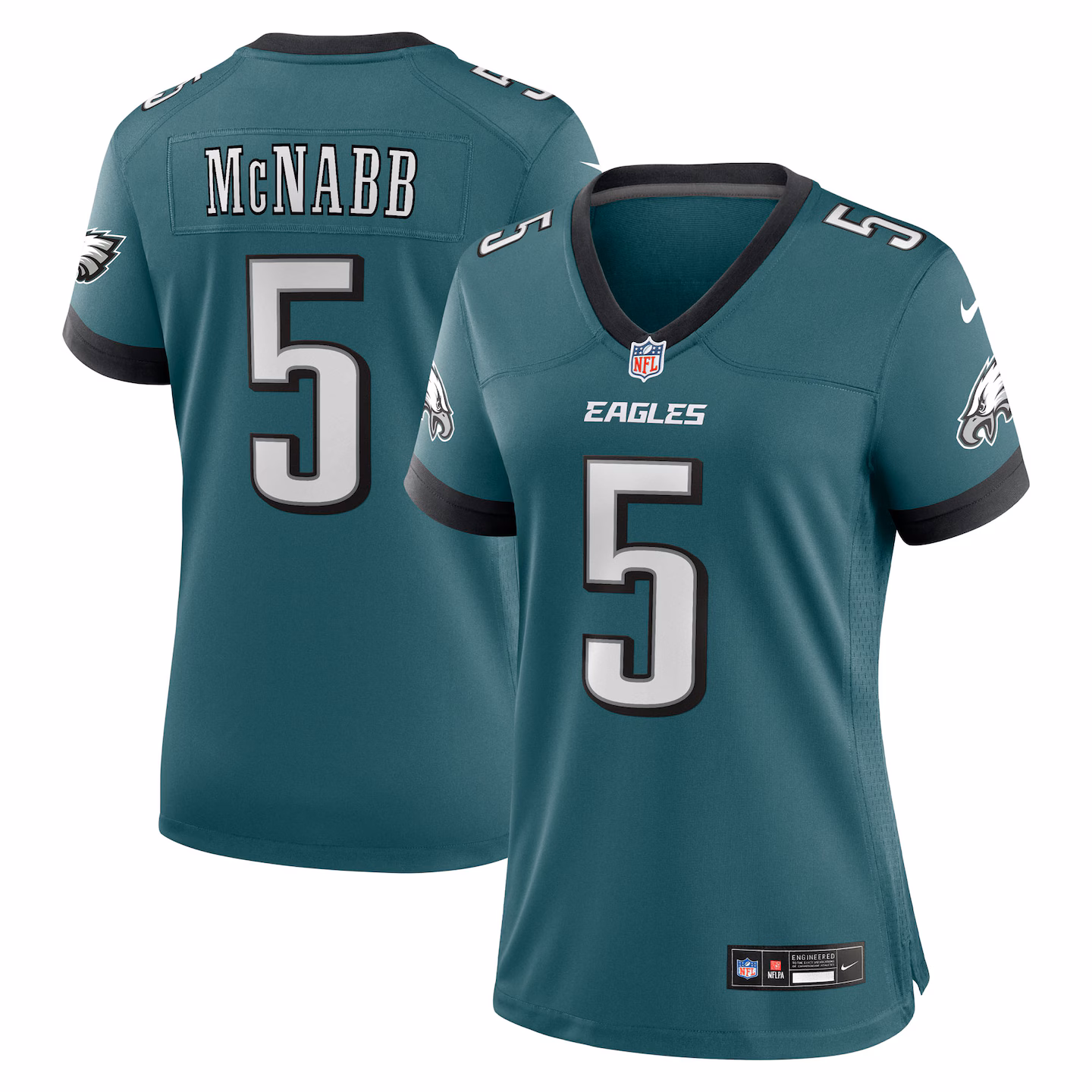 Women's Philadelphia Eagles Donovan McNabb Nike Midnight Green Team Retired Game Jersey