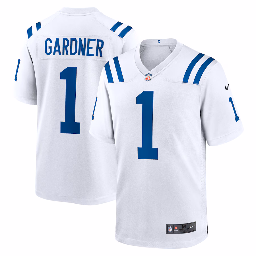 Men's Indianapolis Colts Ahmad Sauce Gardner Nike White Game Jersey