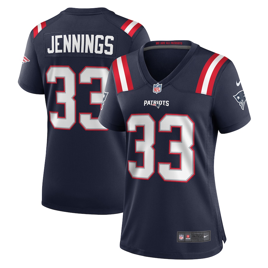 Women's New England Patriots Anfernee Jennings Nike Navy Game Jersey