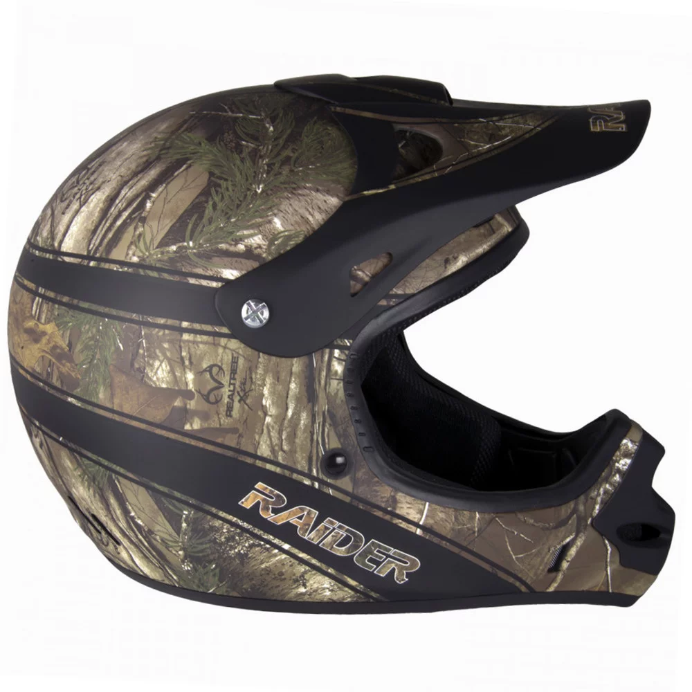 Raider Ambush Motocross ATV Off-Road Helmet DOT Approved / Realtree Camo - Small - Curated Treasures Market