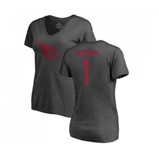 Football Women's Arizona Cardinals #1 Kyler Murray Ash One Color T-Shirt