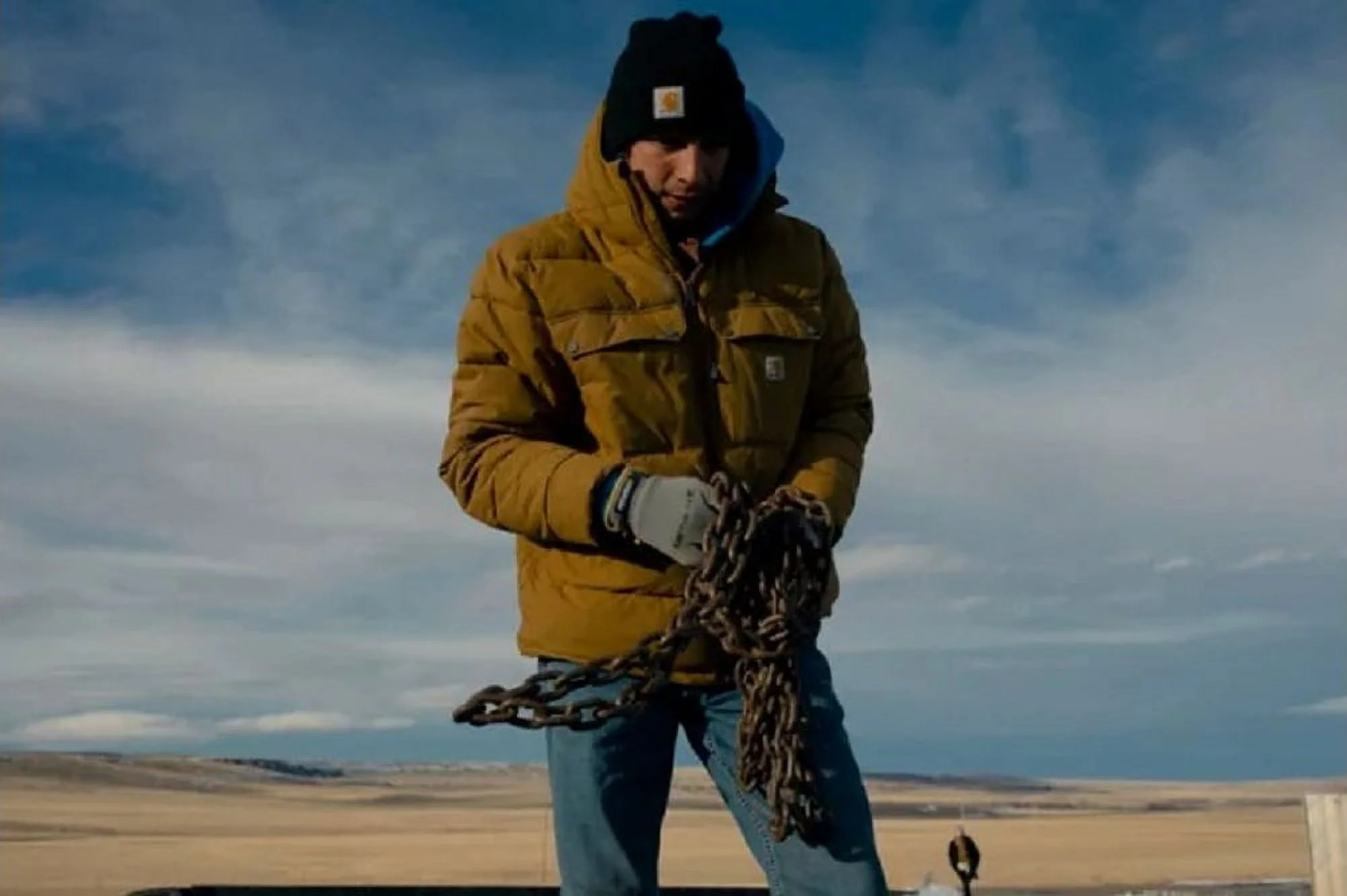 Carhartt Nylon Insulated Midweight Oak Brown-Colored Montana Men's Large Jacket - Curated Treasures Market