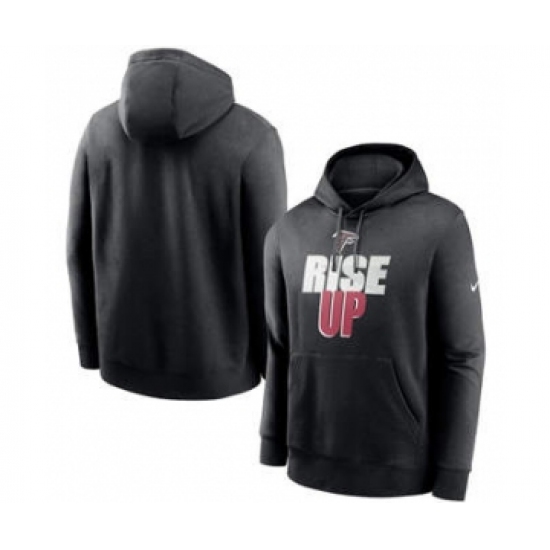 Men's Atlanta Falcons Black Fan Gear Local Club Pullover Hoodie