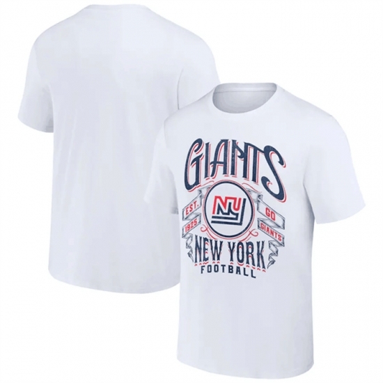 Men's New York Giants White X Darius Rucker Collection Vintage Football T Shirt