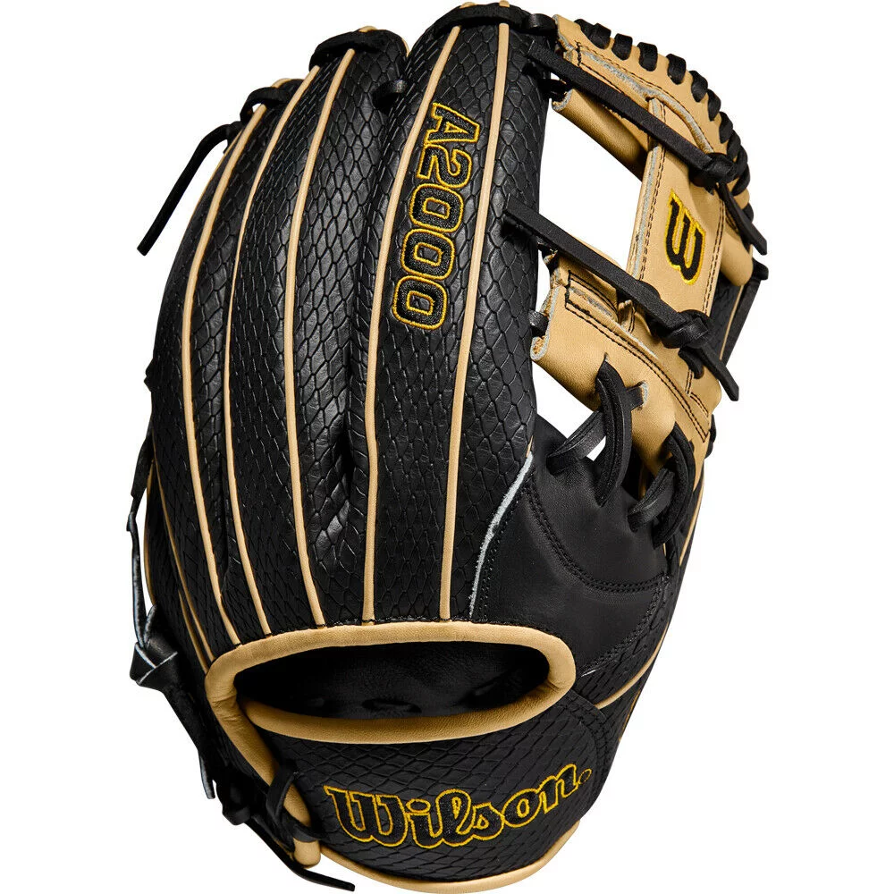 Wilson A2000 Superskin Kebryan Hayes 11.75 Baseball Glove (Wbw1004321175) Cross Web Black/Blonde 11.75 Right Hand