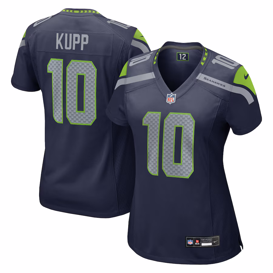 Women's Seattle Seahawks Cooper Kupp Nike  College Navy Team Game Jersey