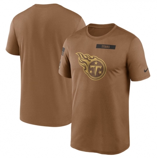Men's Tennessee Titans 2023 Brown Salute To Service Legend Performance T Shirt