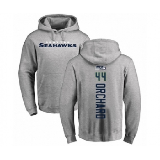 Football Seattle Seahawks #44 Nate Orchard Ash Backer Pullover Hoodie