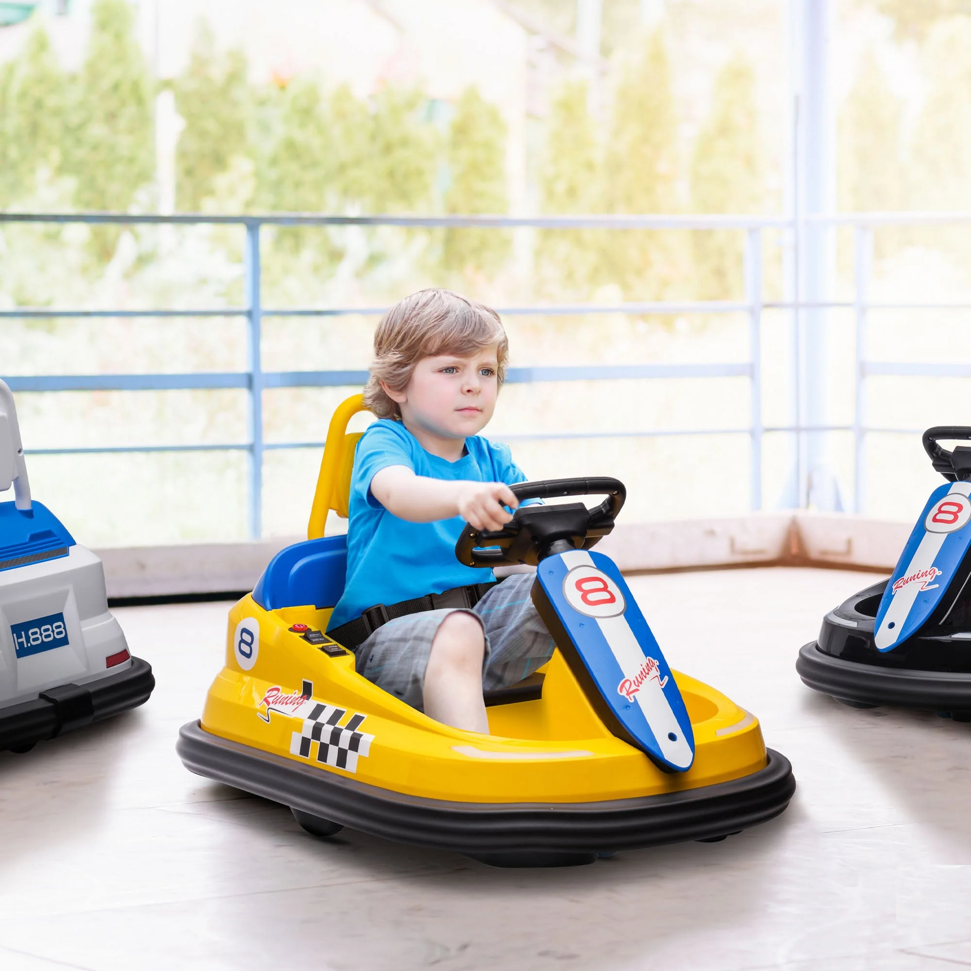 360° Rotating Electric Bumper Car for Kids - Fun Ride On Toy with 6V Battery - Curated Treasures Market