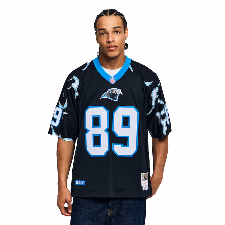 Unisex Carolina Panthers Steve Smith Sr. Mitchell & Ness x Golf Wang Black 2003 Legacy Fashion Jersey