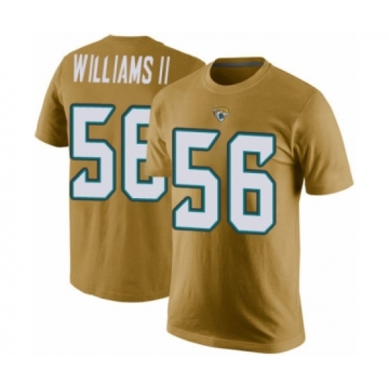 Football Men's Jacksonville Jaguars #56 Quincy Williams II Gold Rush Pride Name & Number T-Shirt