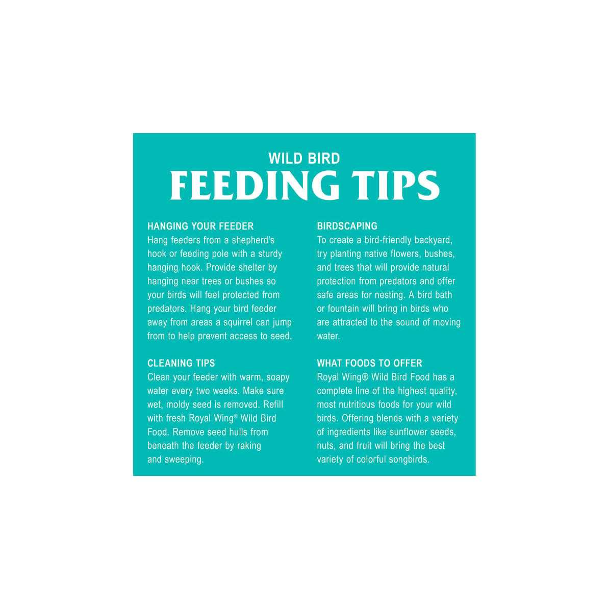 Royal Wing Mealworm Suet Wild Bird Food SKU 1883348