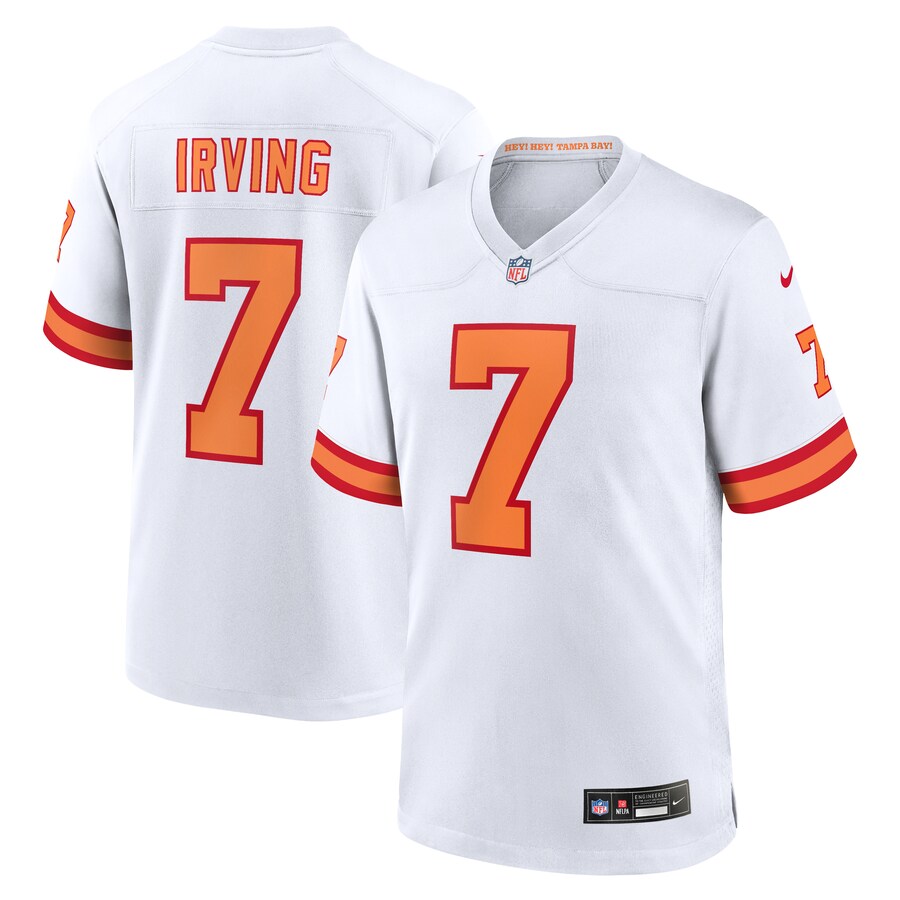 Men's '76 Tampa Bay Buccaneers Bucky Irving Nike White Game Jersey