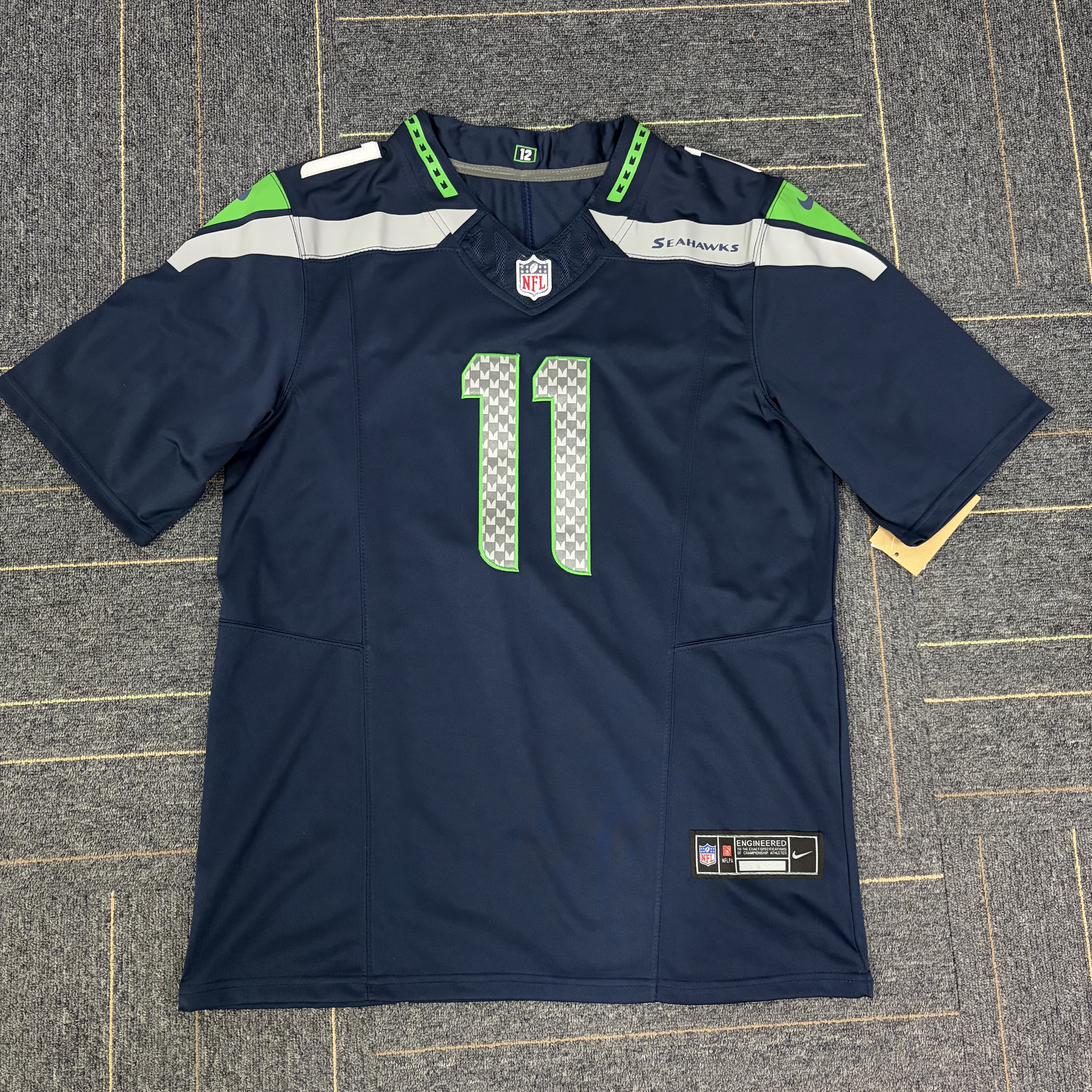 Men's Seattle Seahawks Jaxon Smith-Njigba Nike College Navy Team 50th Season Vapor F.U.S.E. Limited Jersey
