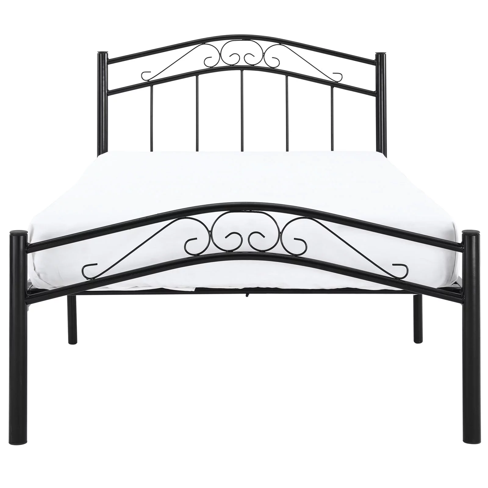 Modern Contemporary Bedroom Twin Bed Frame Black