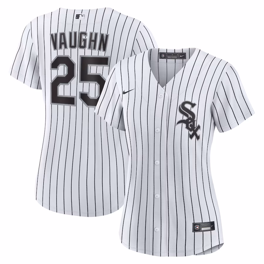Women's Chicago White Sox Andrew Vaughn Nike White Home Replica Jersey