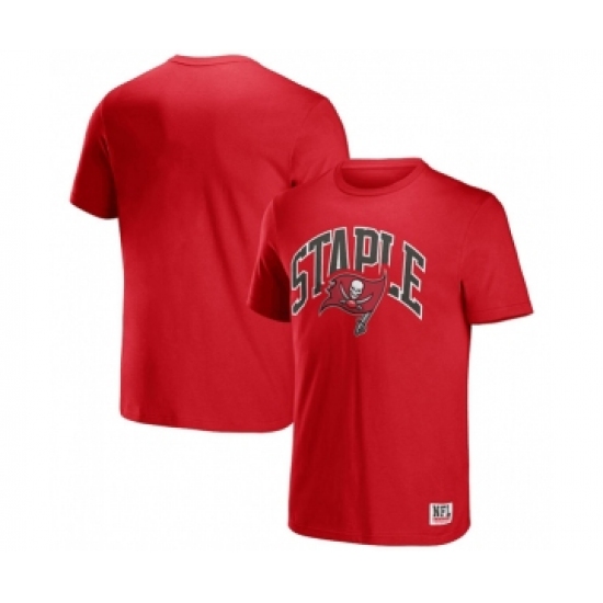 Men's Tampa Bay Buccaneers x Staple Red Logo Lockup T-Shirt