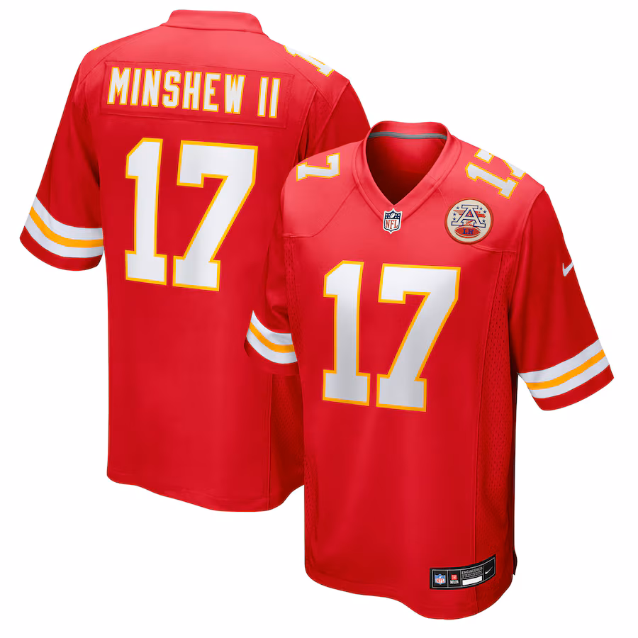 Men's Kansas City Chiefs Gardner Minshew II Nike Red Team Game Jersey
