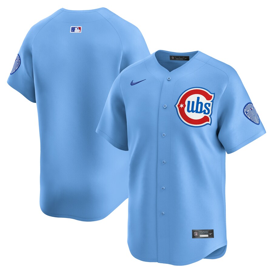 Men's Chicago Cubs Nike Baby Blue 2nd Alternate Limited Jersey