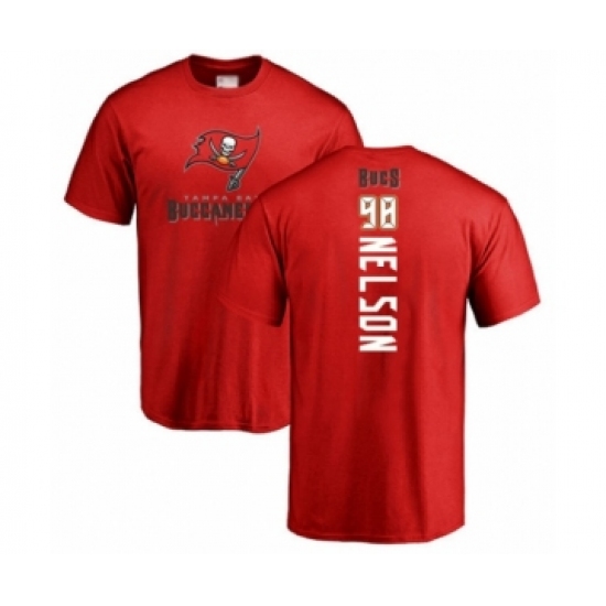 Football Tampa Bay Buccaneers #98 Anthony Nelson Red Backer T-Shirt
