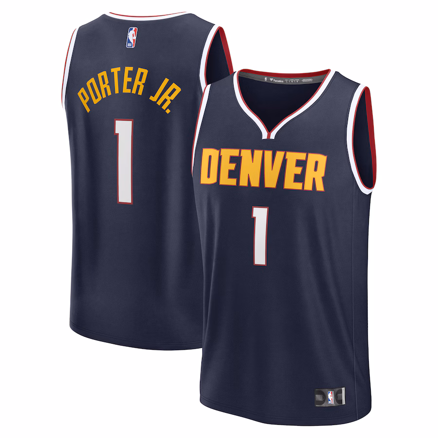 Men's Denver Nuggets Michael Porter Jr. Fanatics Navy Fast Break Replica Player Jersey - Icon Edition