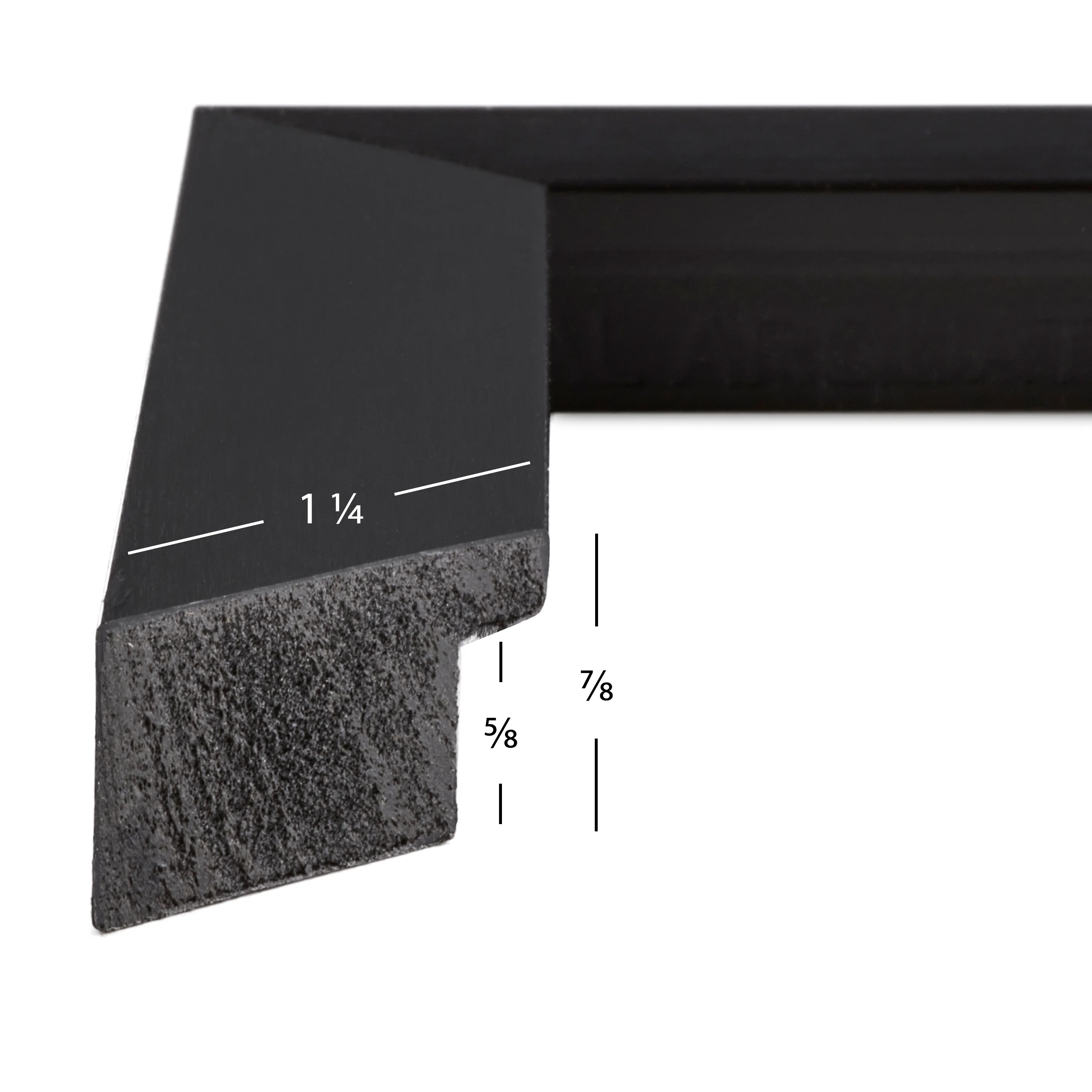 Craig Frames Modern Aesthetics 125, 8.5x11 inch Picture Frame, Black, Set of 4 - Curated Treasures Market